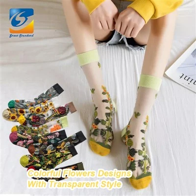 Kaus Kaki Kristal Tipis Wanita