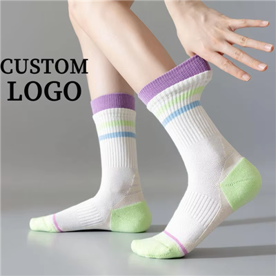 Logo Kustom Kaus Kaki Olahraga Berkinerja Tinggi-